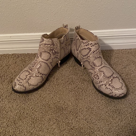 Snake Print Booties - Picture 2 of 3